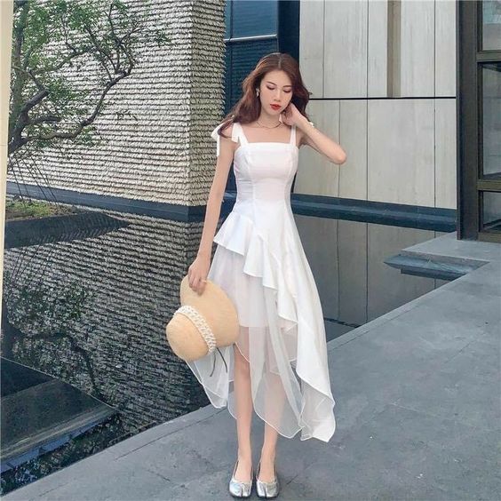 White Simple Wedding Party Dress, White Short Prom Dress Graduation Dress S3376