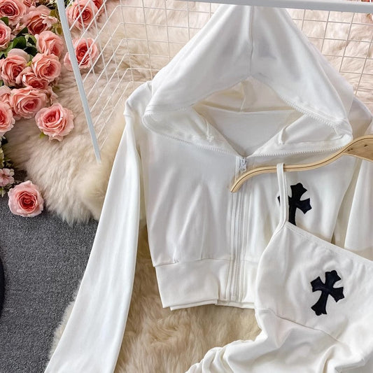 Embroidered two-piece suit, sexy dress S4029