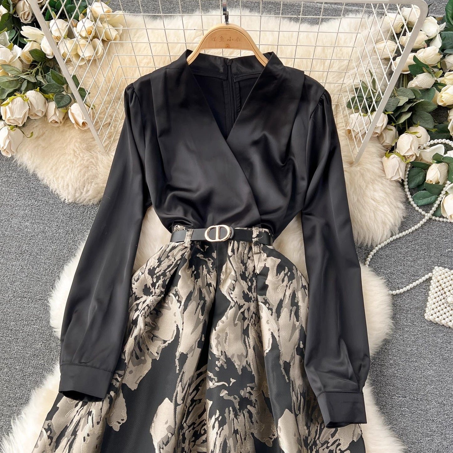 elegant dress for women elegant lady dress long skirt S4508