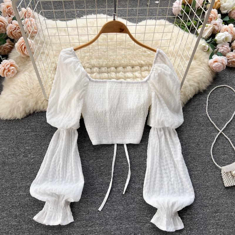 Cute Long Sleeve Tops, Crop Tops S4385