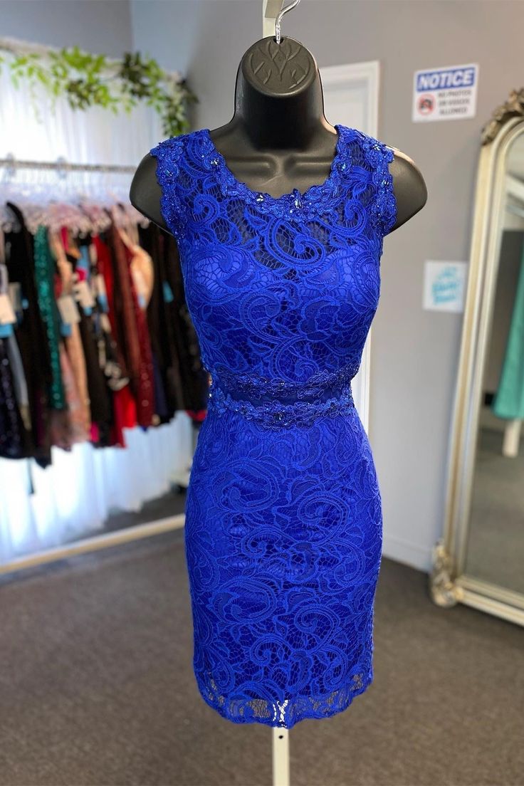 Sheer Lace Bodice Tight Homecoming Dress S2620