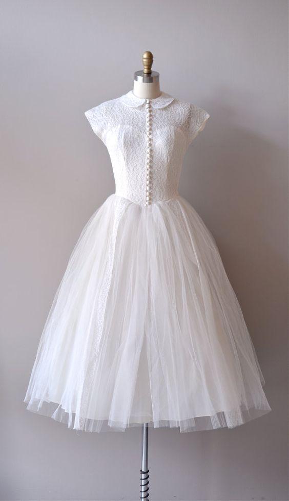 White Tulle Party Dress Homecoming Dress S3305