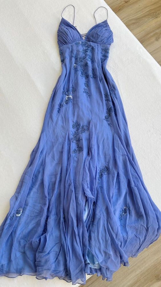 Blue Long Prom Dresses,Evening Gown,Party Dresses,Formal Dress S3489
