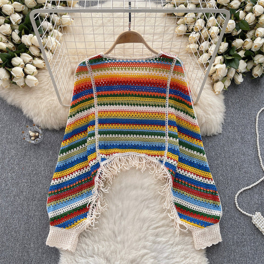 Cute Long Sleeve Knitted Sweater S4366