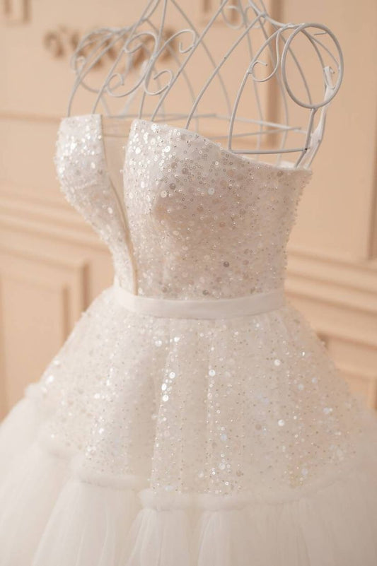 Short Wedding Dress, Reception Dress For Bride, Bridal Shower Dress, Elopement Dress, Rehearsal Dinner Dress, After Party Dress, Prom Dress S2957