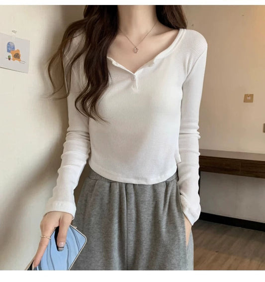 Designed square neck for women top S3419