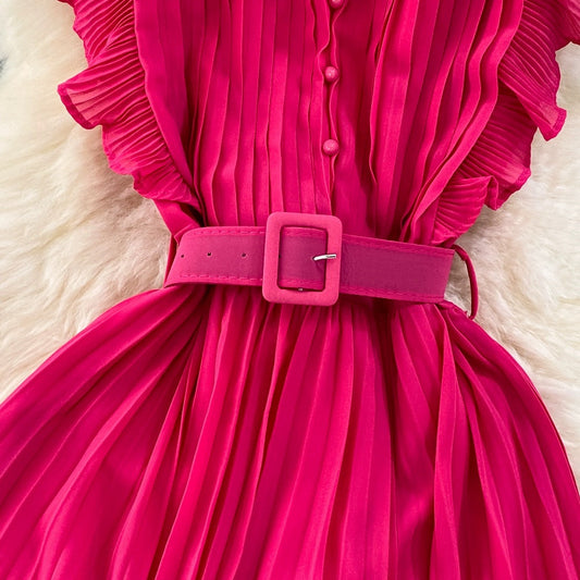 A-line Chiffon Long Fashion Dress S4407