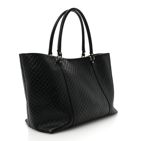 Microguccissima Large Joy Tote Black