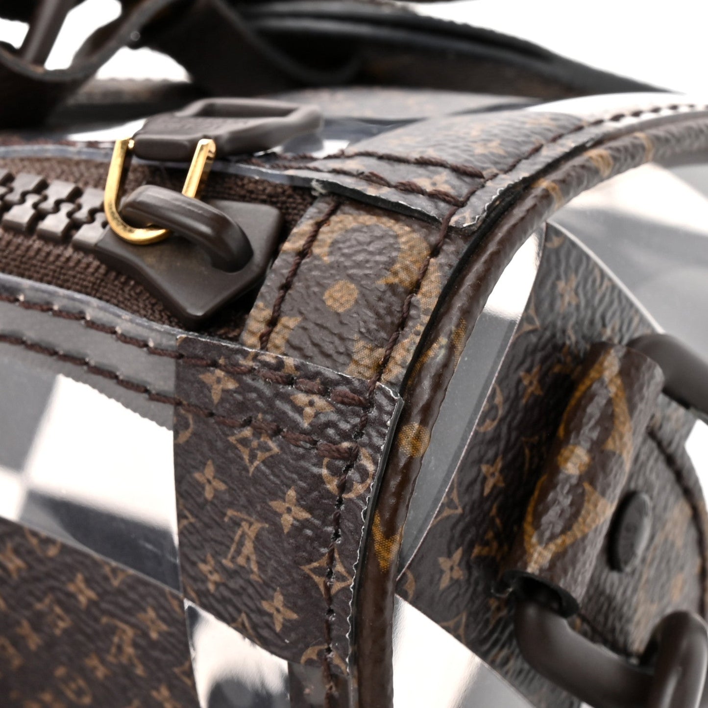 PVC Monogram Chess Keepall Bandouliere 25