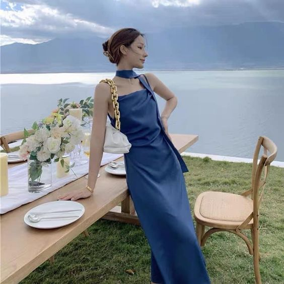 Elegant Sheath Midi-length Prom Dress,Fashion Party Gown cc1333
