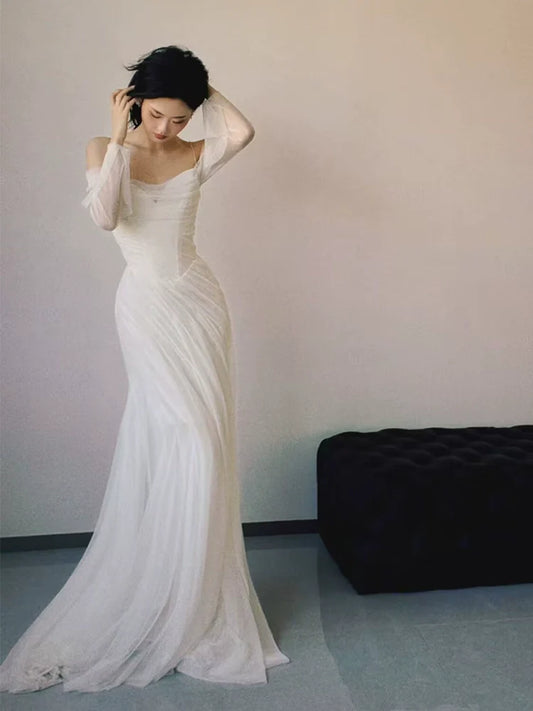 Elegant Evening Gowns Off Shoulder Long Prom Dress S7217