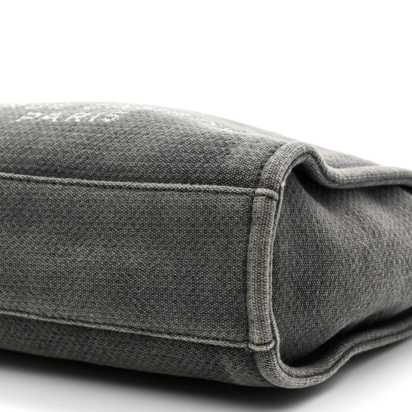 Canvas Mini Deauville Tote Dark Grey
