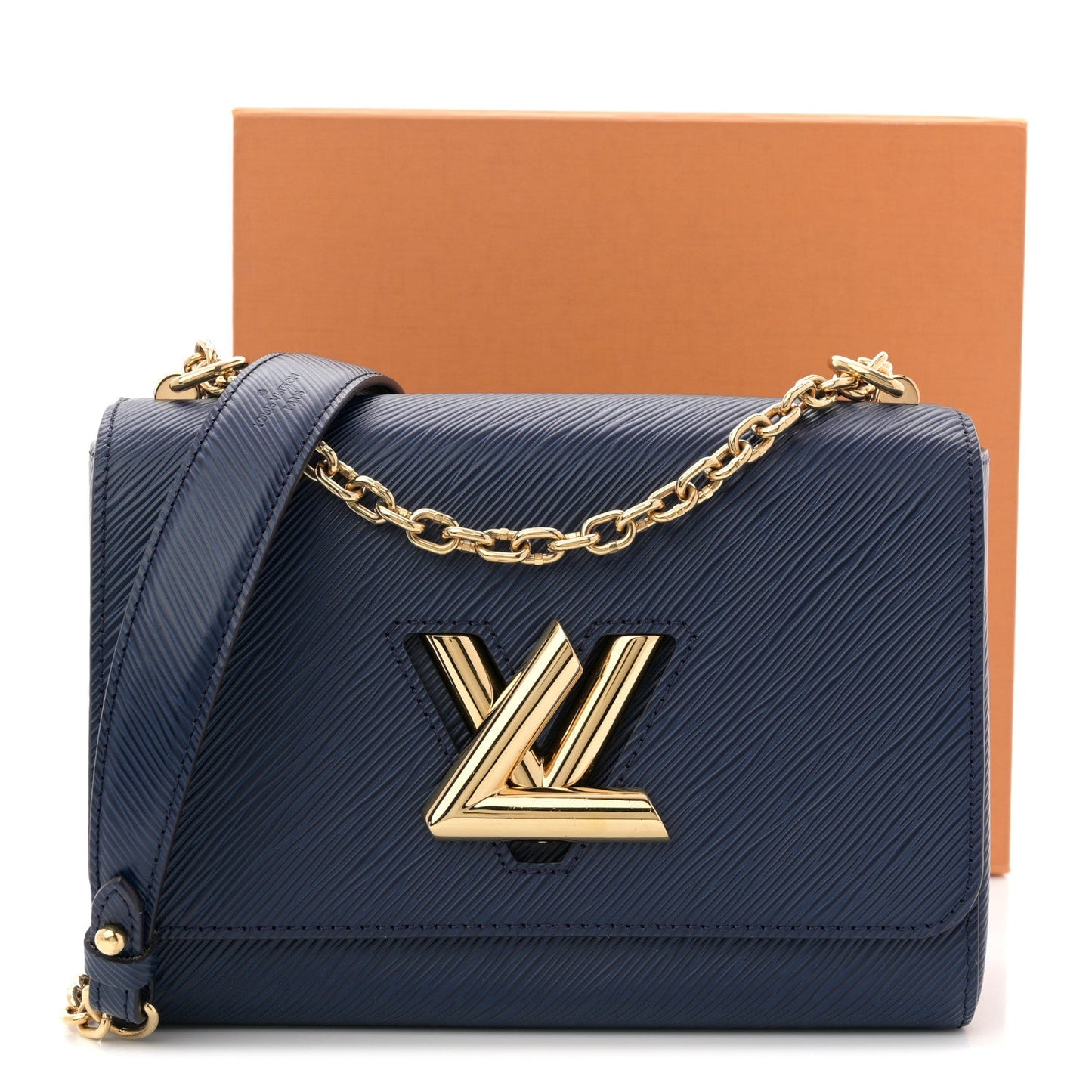 Epi Twist Shoulder Bag MM Indigo
