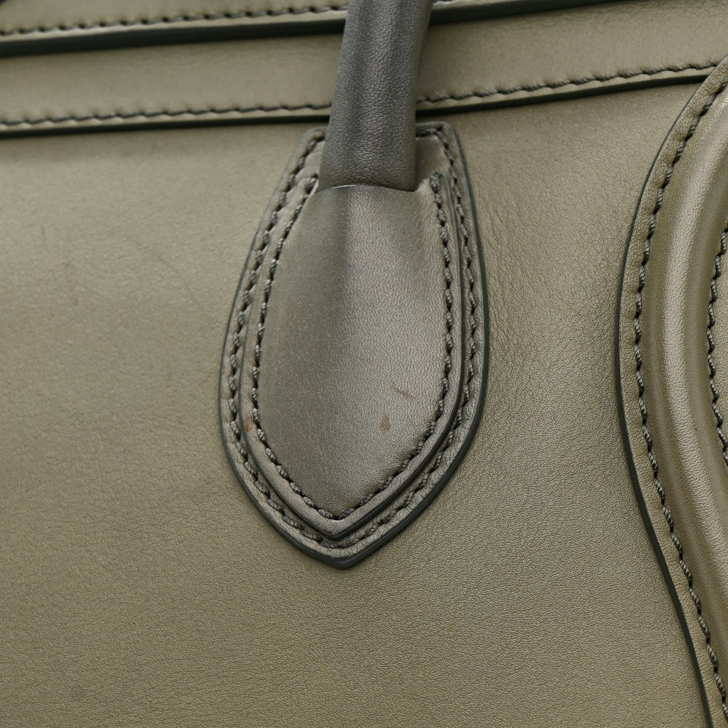 Smooth Calfskin Mini Luggage Almond