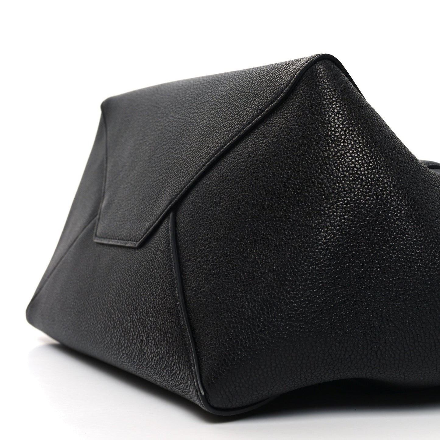 Soft Grained Calfskin Small Belt Cabas Phantom Black
