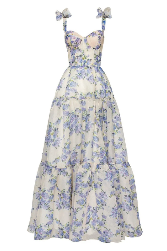A Line Maxi Dress with Spaghetti Straps, Corset Prom Dress,Graduation Dress Y2873