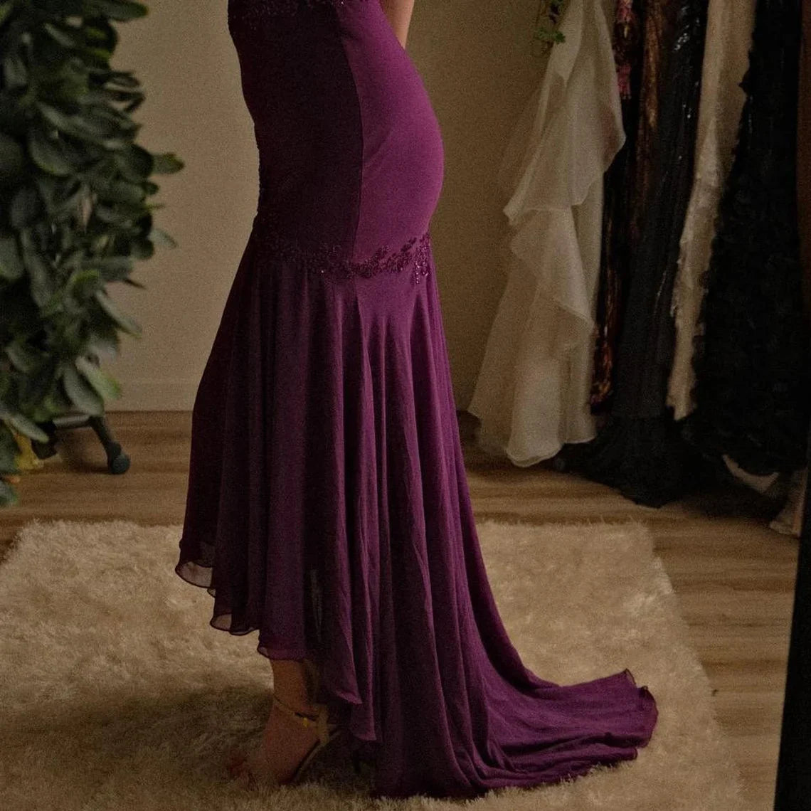 omberprom Elegant Off The Shoulder Long Prom Dress Vintage Evening Party Dress Formal Women's Dresses