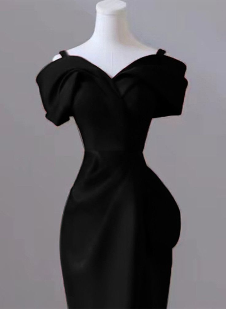 Chic Mermaid Sweetheart Off The Shoulder Satin Long Prom Dress, Evening Dress GG175