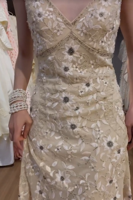 Gorgeous Mermaid V Neck Lace Applique Beaded Long Prom Dress, Party Dress, Evening Dress GG2549