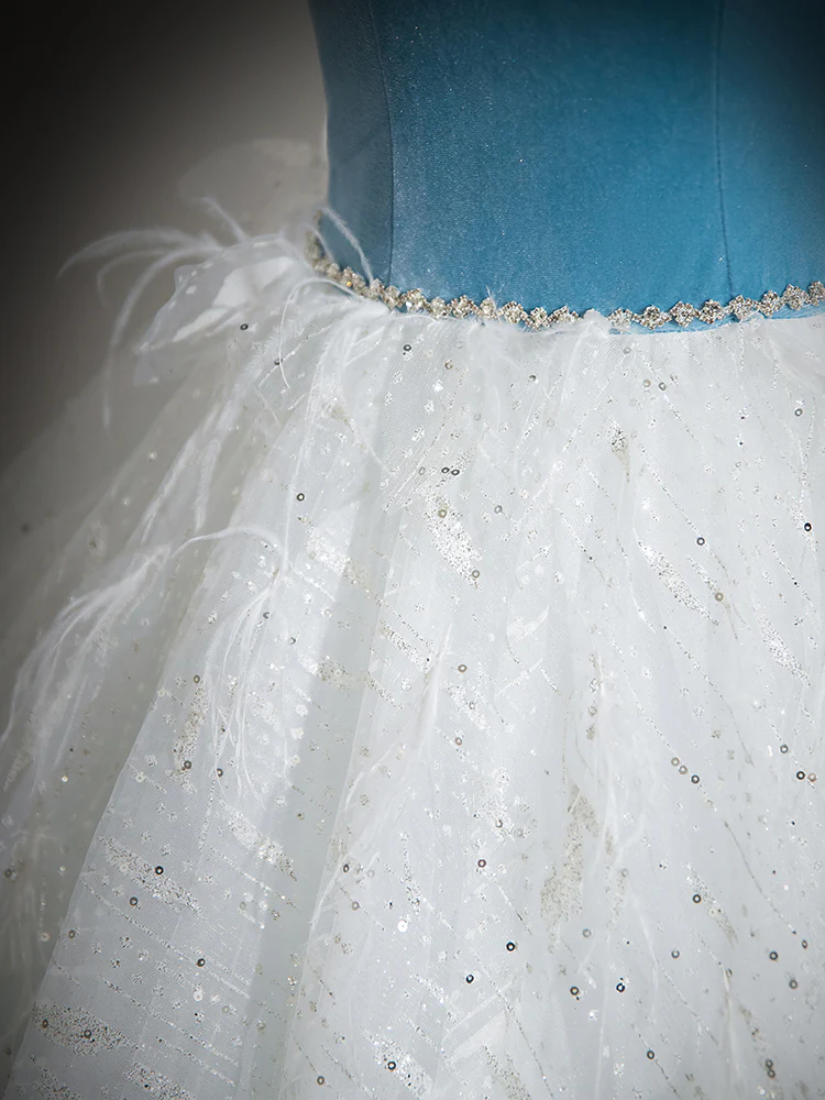 Elegant A Line Off The Shoulder Lace Sequin Tulle Long Prom Gresses,Evening Dresses GG266