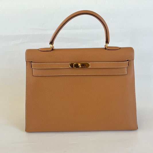 Hermès Sellier Kelly 35 Gold Bag