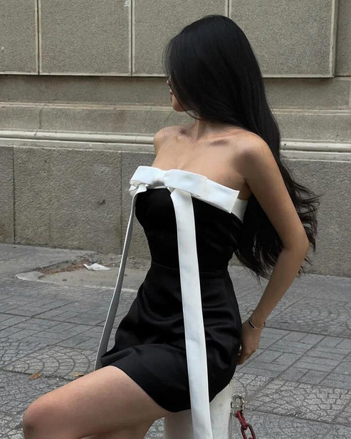 omberprom Sweet Strapless Sheath Short Homecoming Dress Lovely Birthday Outfits Cute Party Dress
