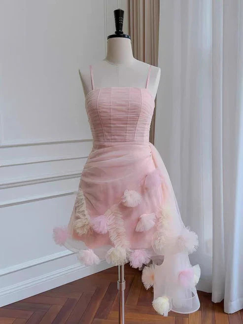 omberprom Lovely A-Line Homecoming Dress Tulle Birthday Outfits Sexy Party Dress Wholesale