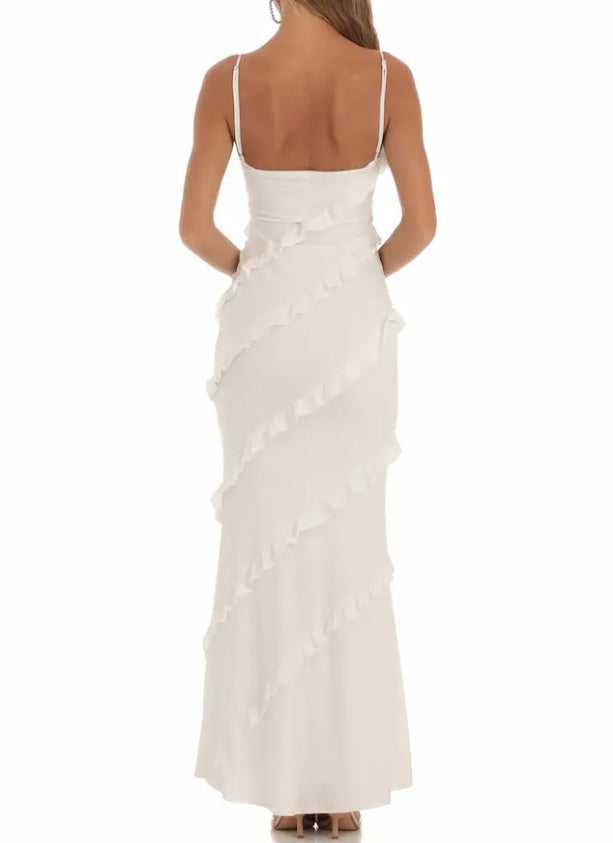 omberprom Pink V Neck Straps Sheath Long Prom Dress Birthday Outfits Party Dress Wholesale