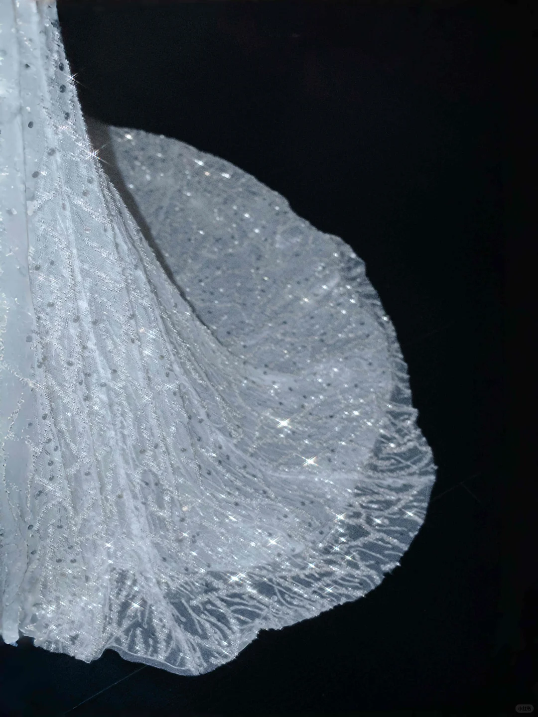 Romantic White Tulle Sequin Beaded Mermaid Wedding Dress,Long Prom Evening Dress Y8667