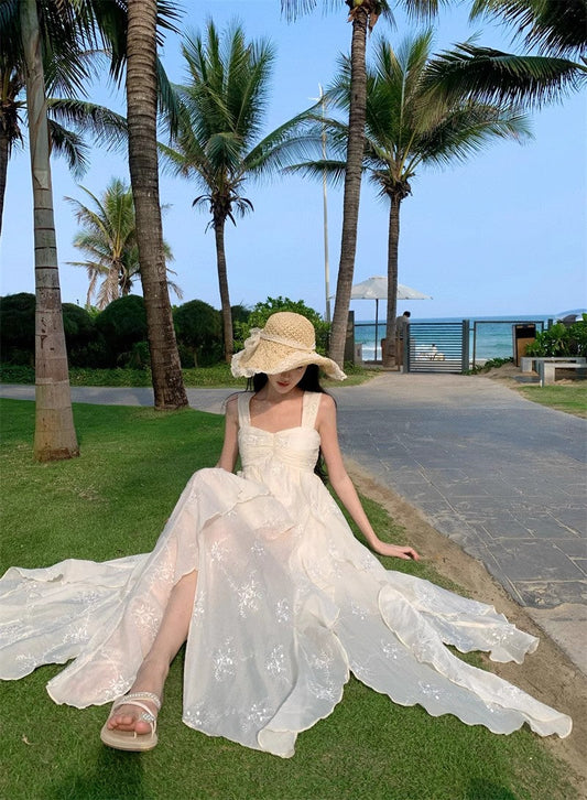 A Line White Long Stunning Evening Gown Party Prom Dress S7293