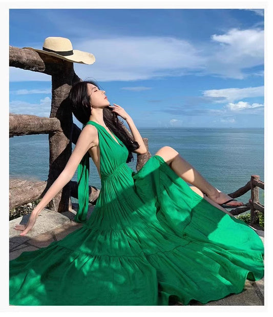 A Line Green Long Stunning Evening Gown Party Prom Dress S7278