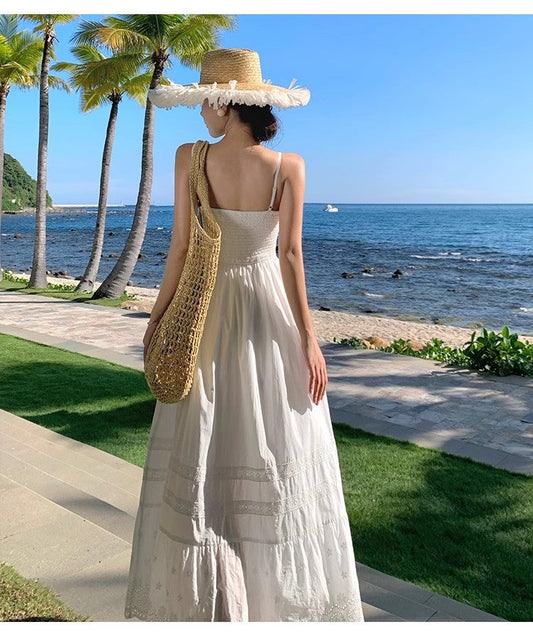 A Line White Long Stunning Evening Gown Party Prom Dress S7287