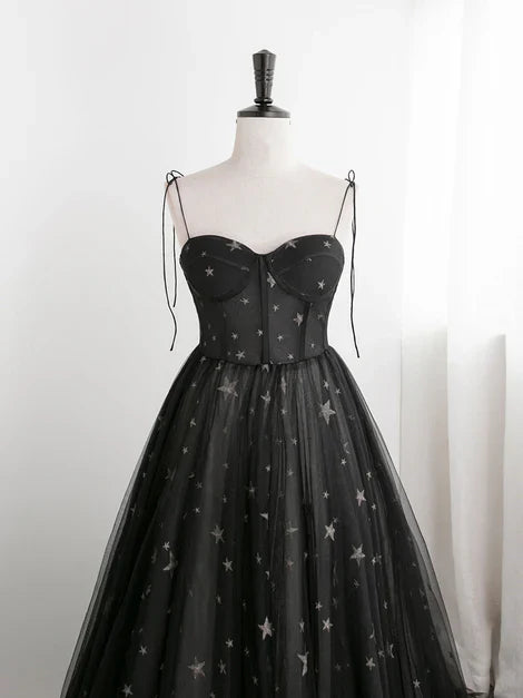 omberprom Sweetheart Tulle Straps Long Formal Dress Evening Party Dress A Line Prom Dress Wholesale