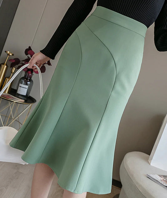 Elegant ruffle skirt wrap hip skirt S2822