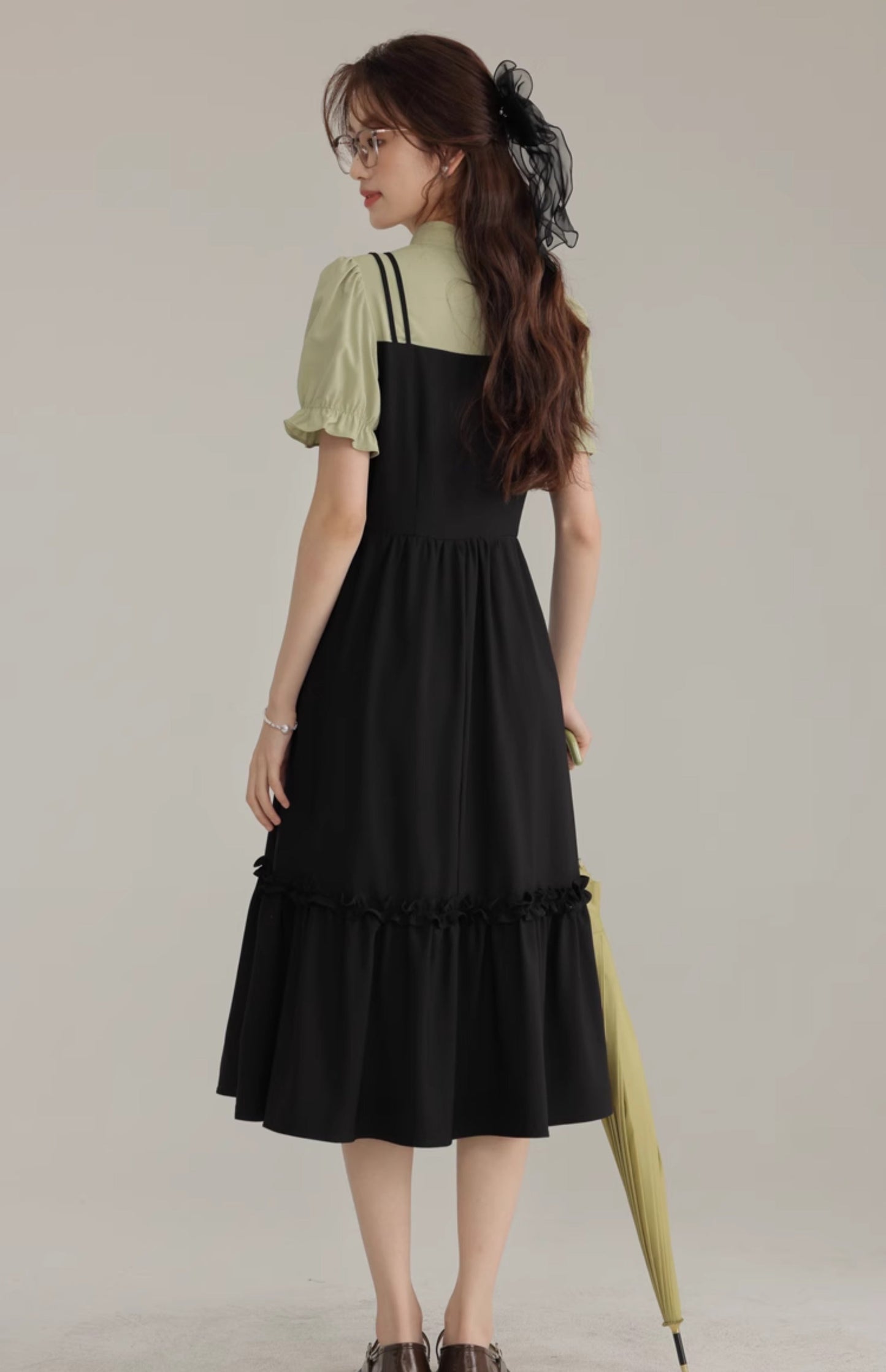 2025 new Chinese style improved cheongsam short-sleeved dress beautiful small skirt R1966