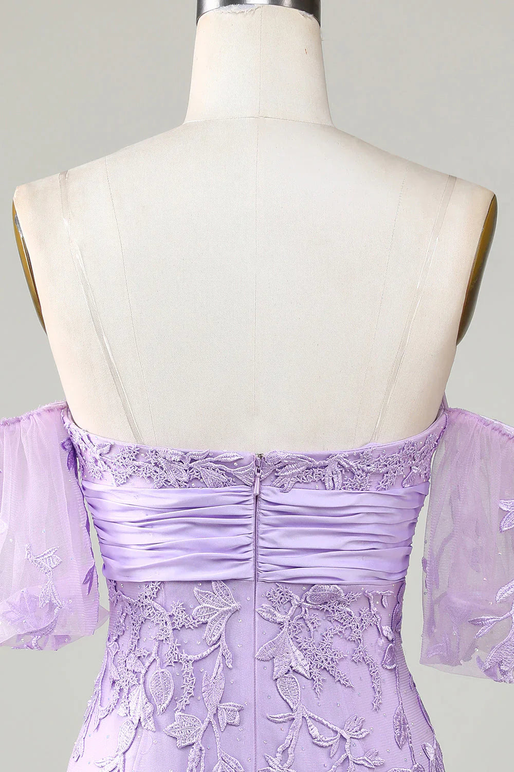 omberprom Lovely Short Homecoming Dress Purple Bodycon Sweetheart with Bowknot Graduation Dresses