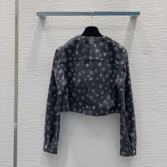 CC 25 Short Jacket Black Cotton