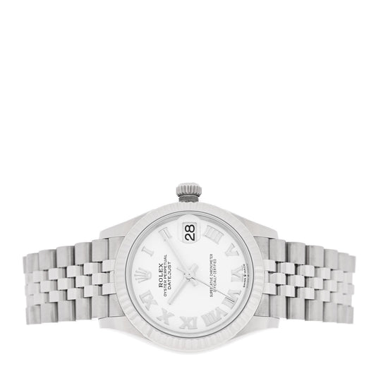 Stainless Steel 18K White Gold 31mm Oyster Perpetual Datejust Watch White Roman 278274