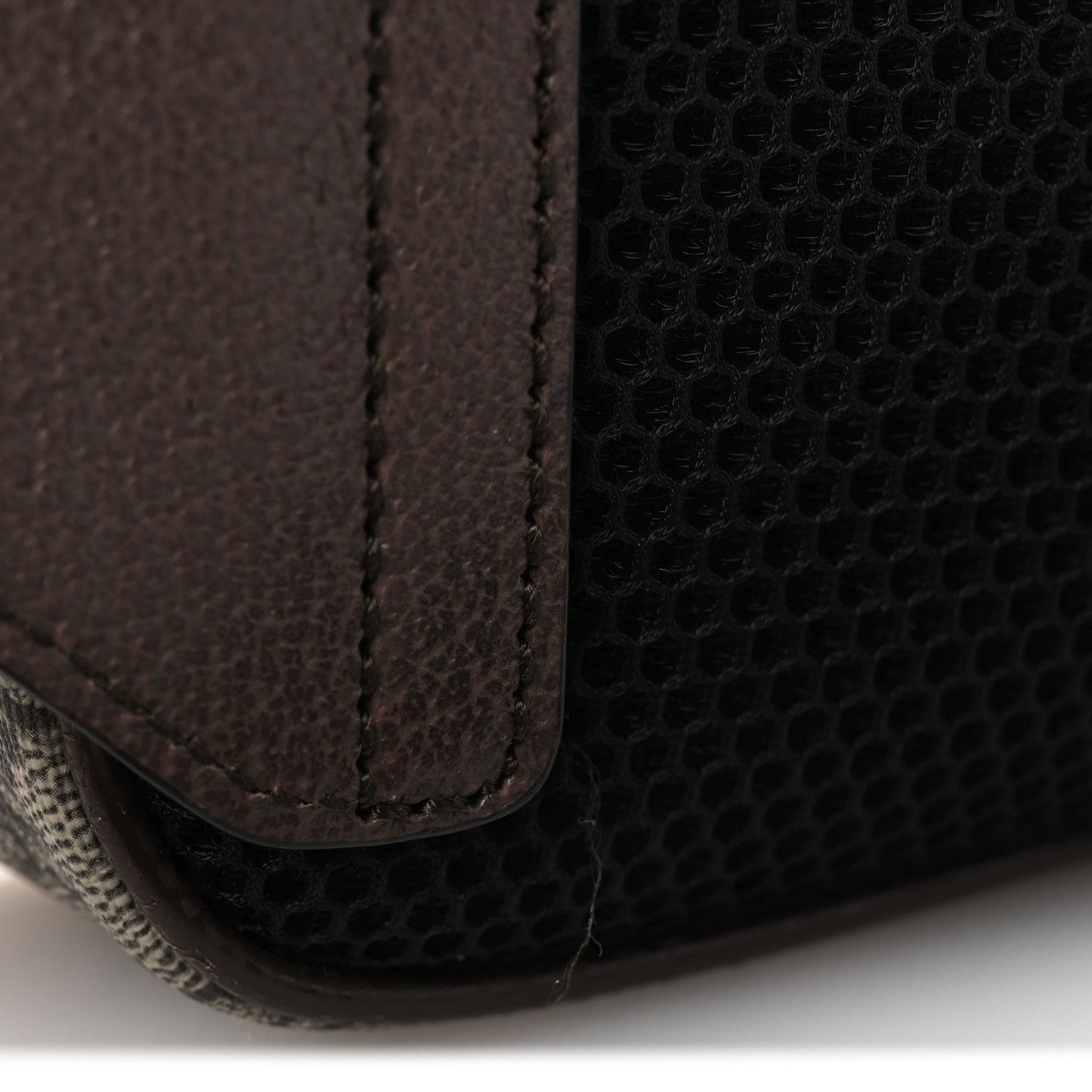 Soft GG Supreme Monogram Medium Ophidia Belt Bag Dark Brown