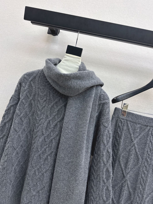 MAX MARA 25S KNIT SKIRT SET 092