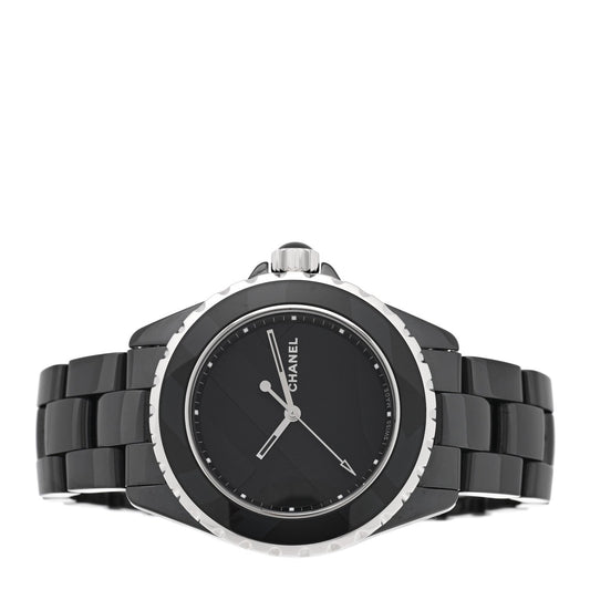Stainless Steel Ceramic 38mm J12 Untitled Automatic Watch Black