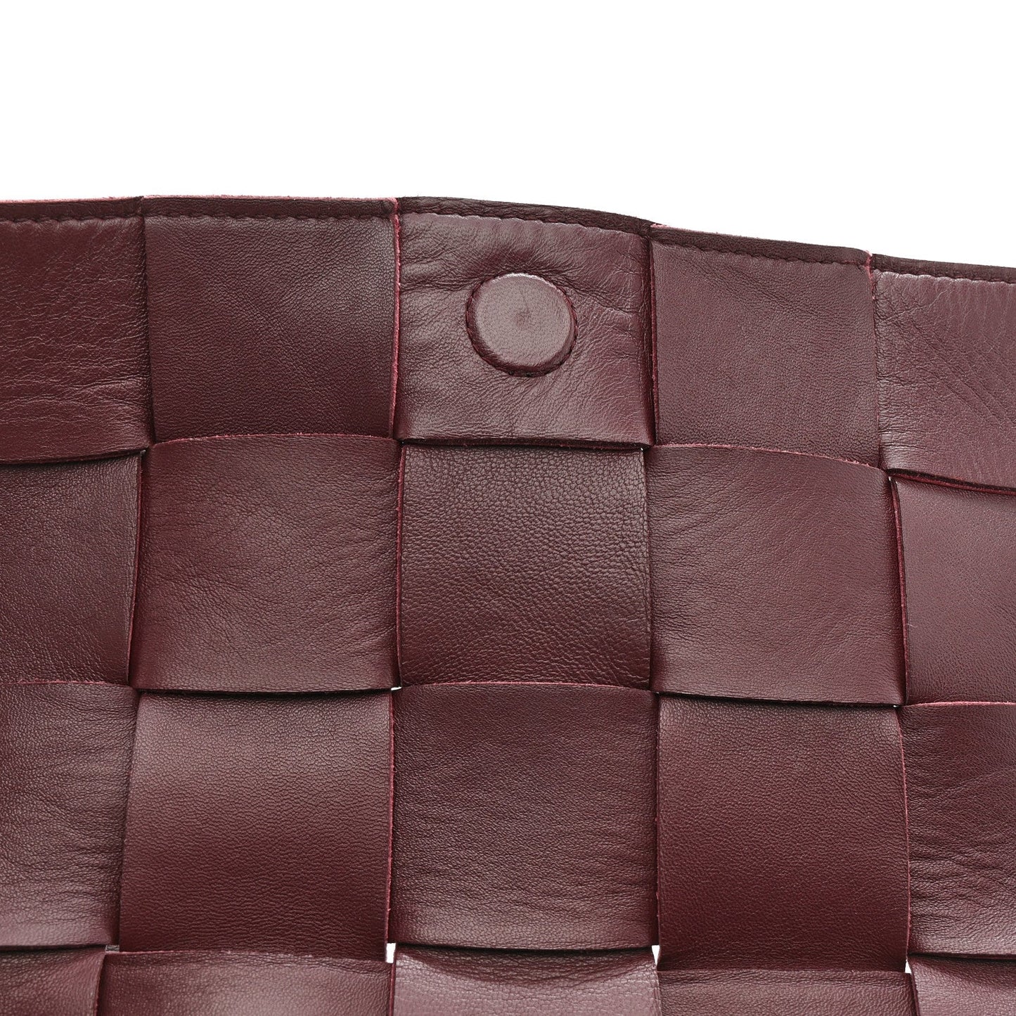 Grained Calfskin Maxi Intrecciato Cassette Crossbody Bag Bordeaux