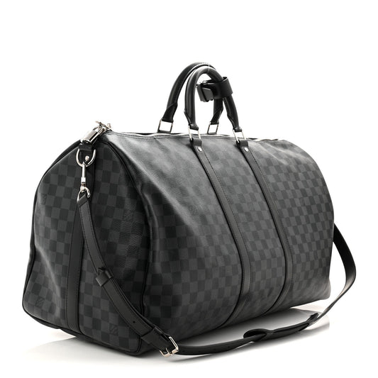 Damier Graphite Keepall Bandouliere 55