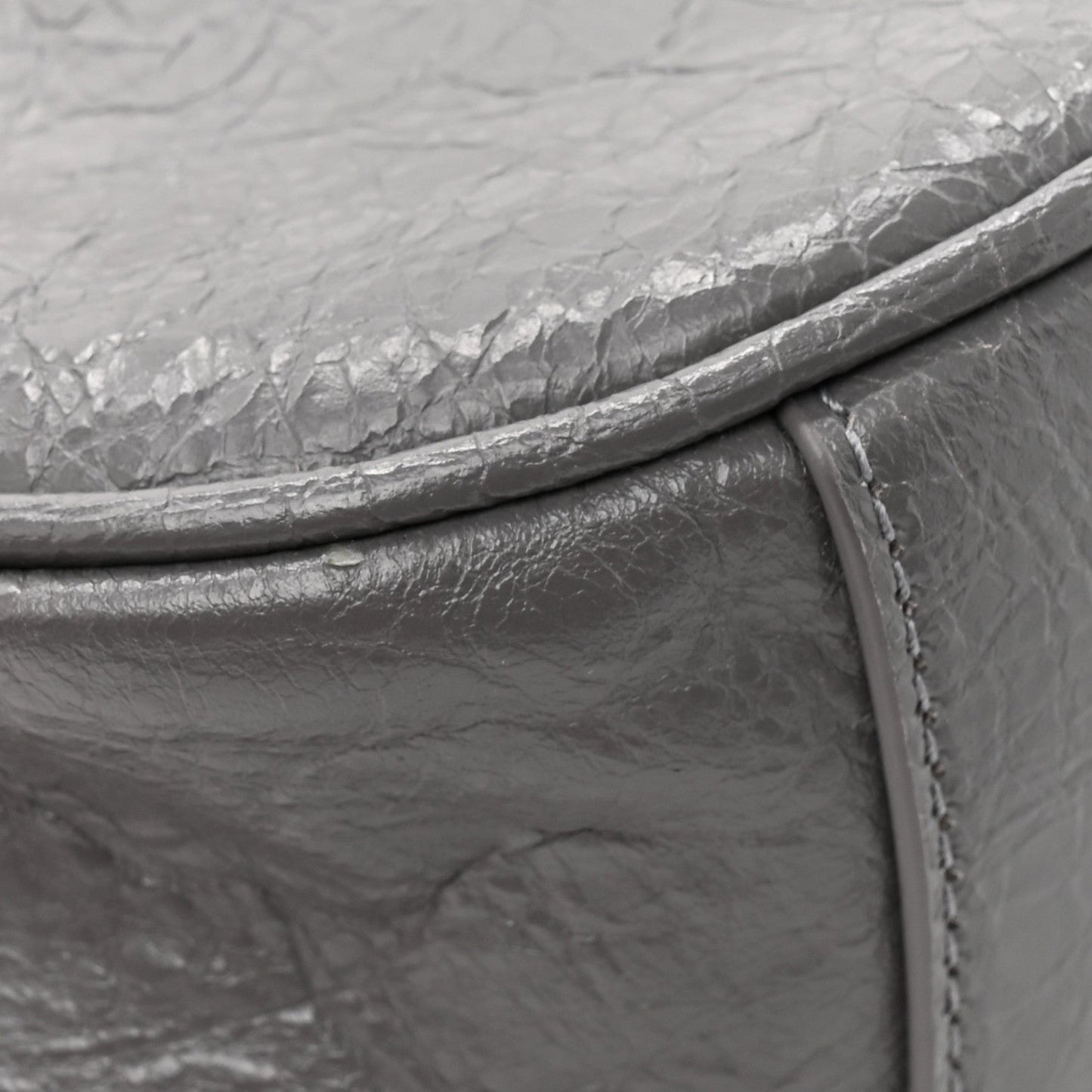 Agneau Arena Le Cagole Shoulder Bag XS Dark Grey