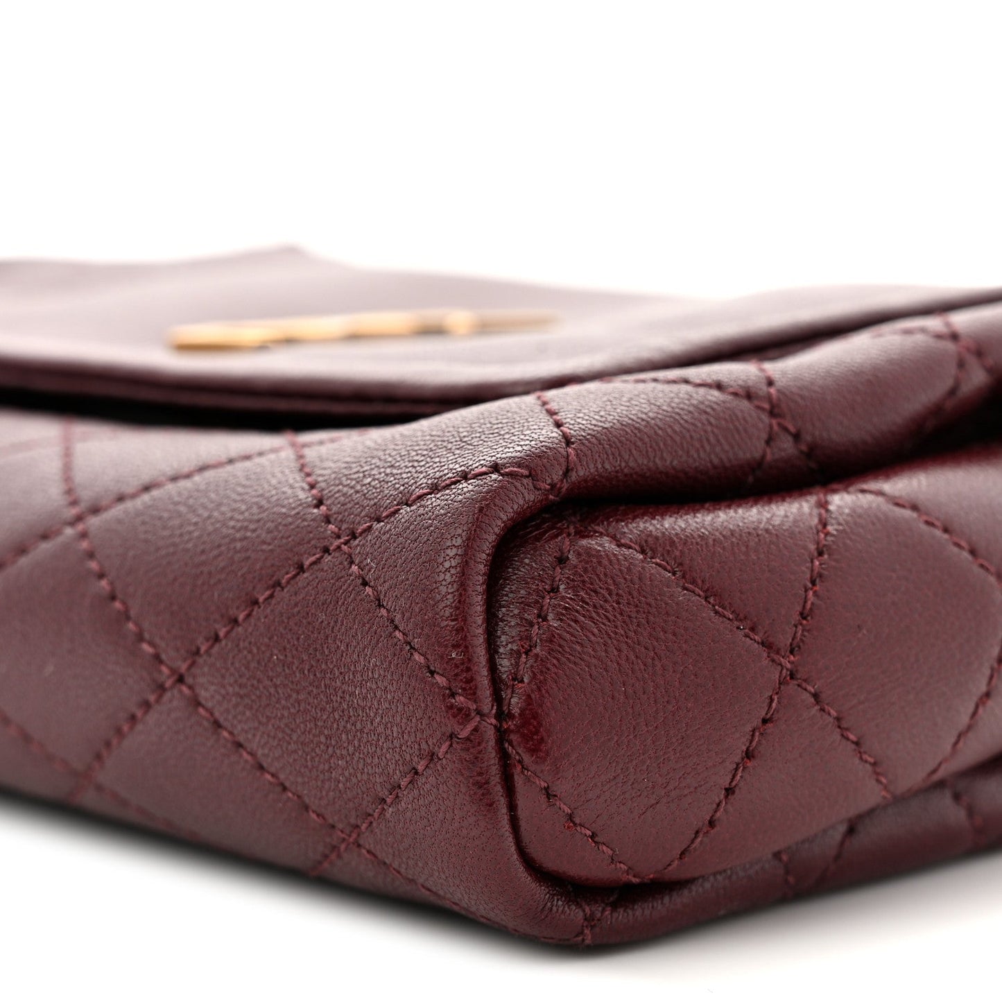 Lambskin Quilted Monogram Mini Nolita Hot Wine