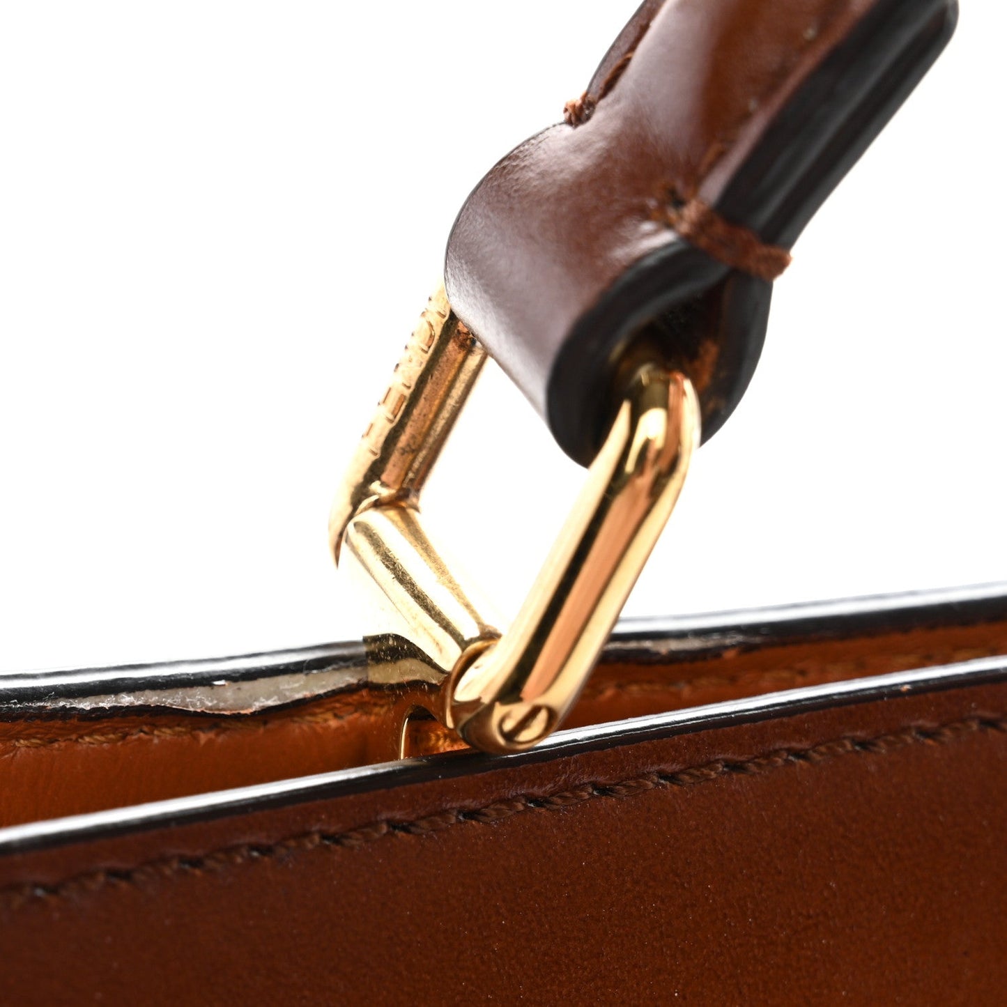 Vitello King Tamponato Medium Peekaboo I SEE U East West Satchel Cuoio