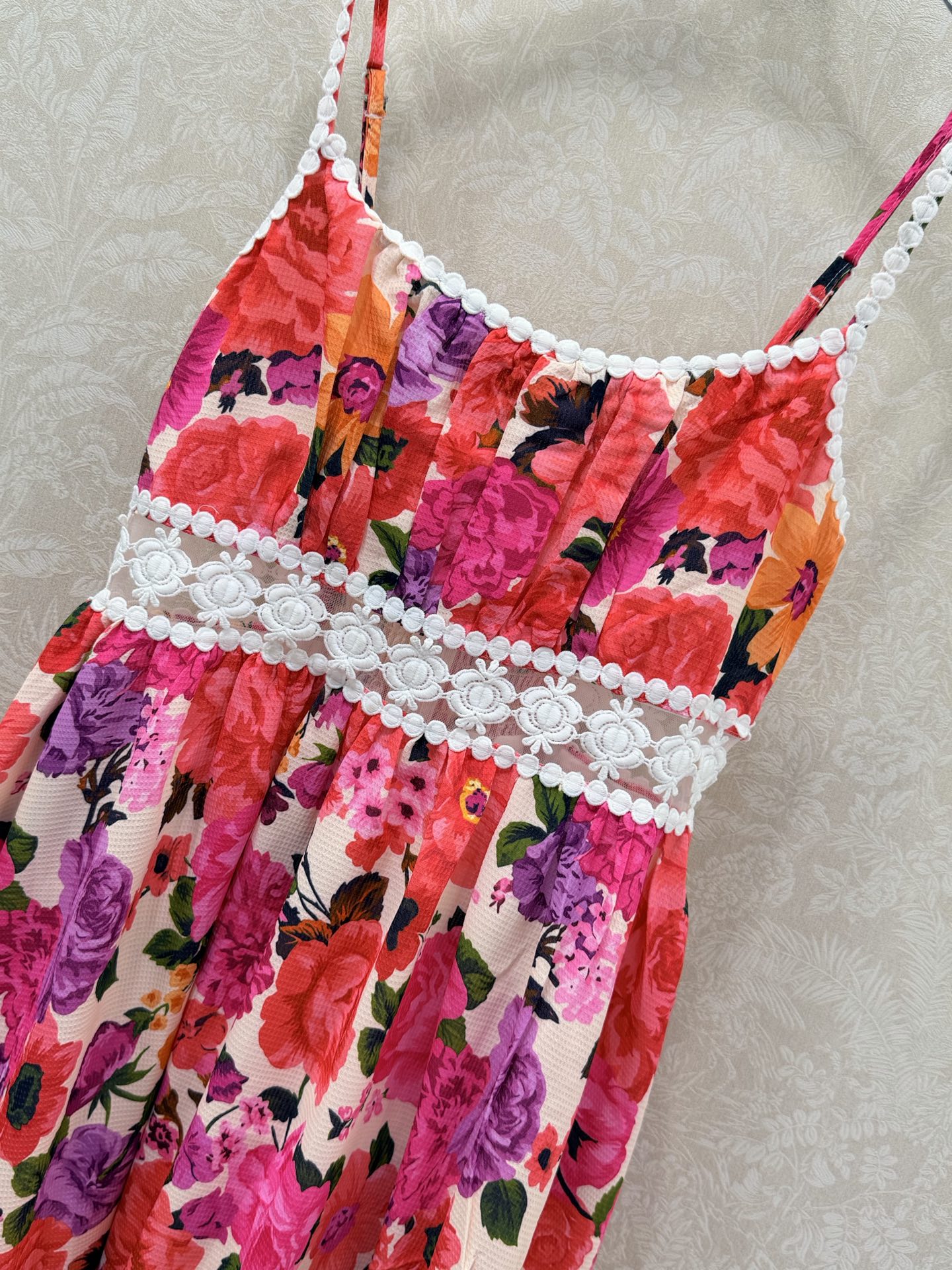 Zimmermann Stardust Mini Dress Pink Cotton 339887