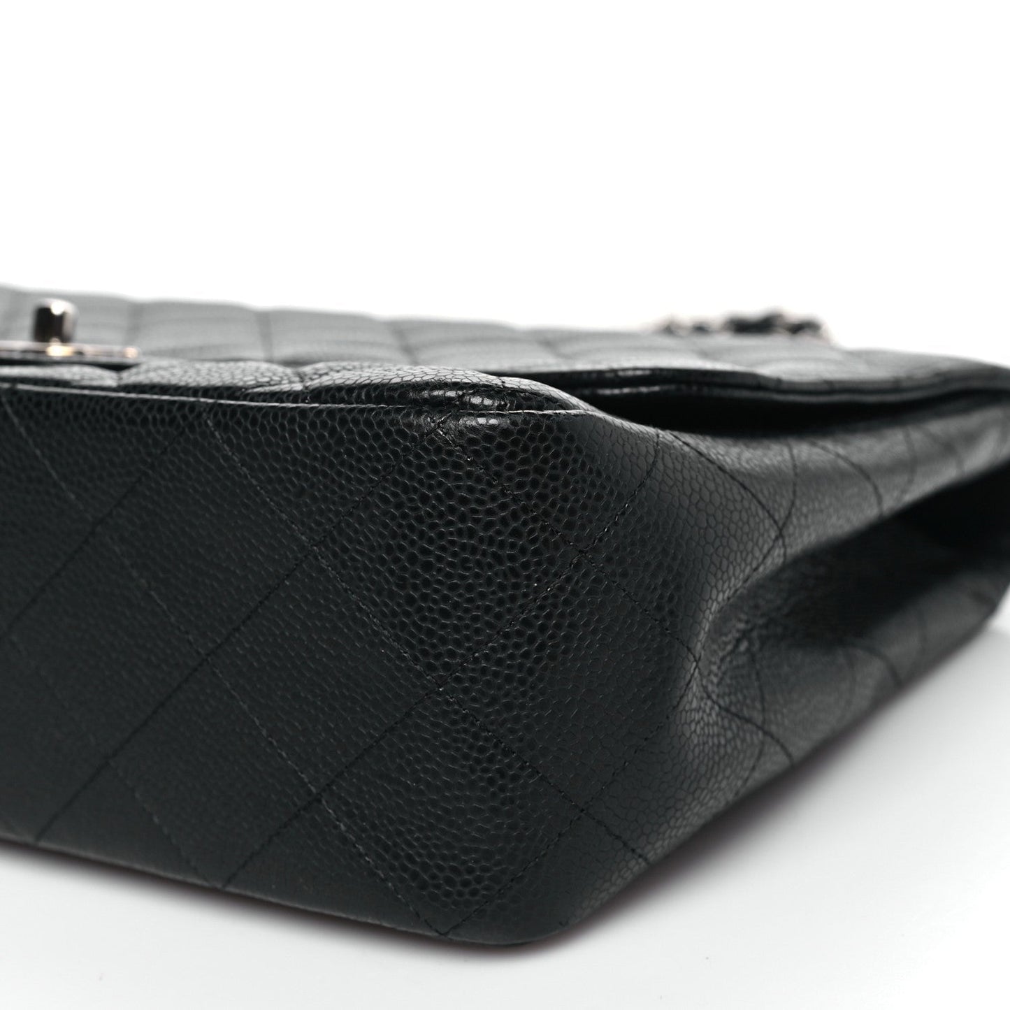 Caviar Quilted Jumbo Single Flap Black