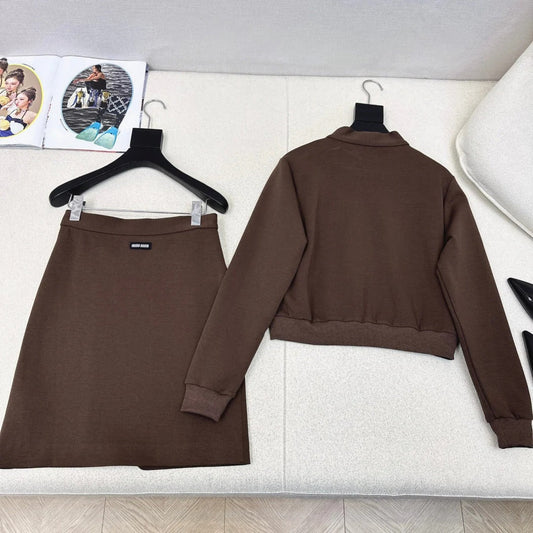 MIUMIU JACKET AND SKIRT SET STYLE 862