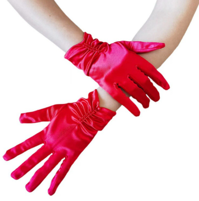 Bridal Elegant Satin Gloves Wrist Gloves for Wedding Opera Dinner Party Gloves S6222